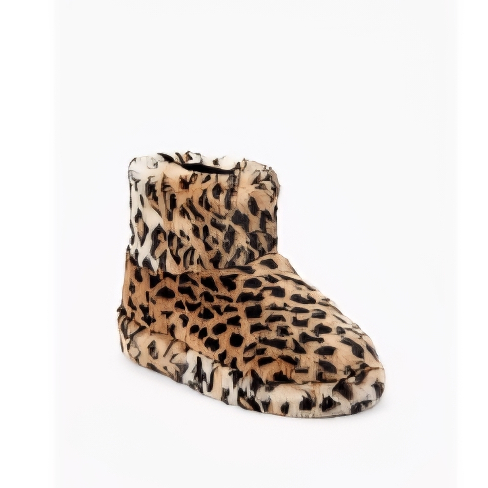 JustFab Leopard Print Ankle Booties